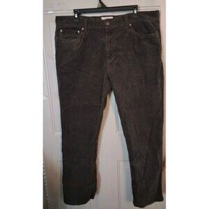 Copper & Oak Men's Corduroy Pants 38x30 Olive Green Stretch Straight 5 Pocket